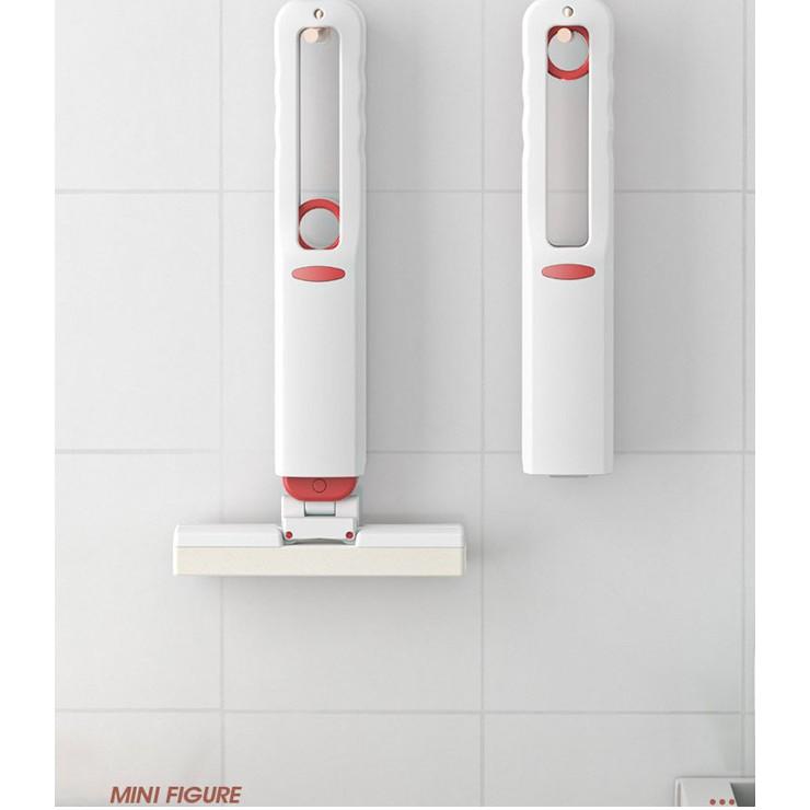 升級款迷你小拖把 可四面旋轉 乾濕兩用 輕鬆脫水 迷你膠棉小拖把 桌面小拖把 迷你小拖把-細節圖6