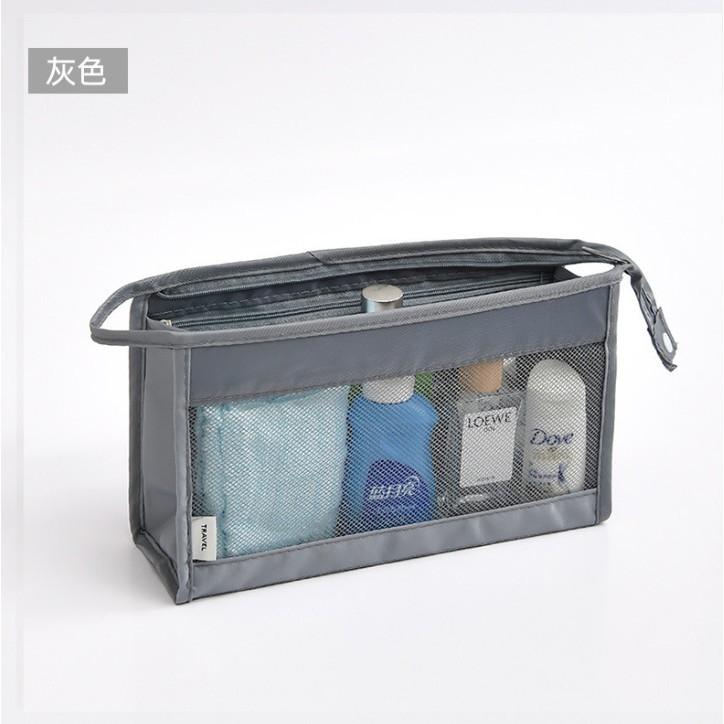 透氣網格盥洗包 網格化妝包 洗漱包 刷具收納包 過夜包  網格收納袋 網眼收納包 旅行收納袋-細節圖4