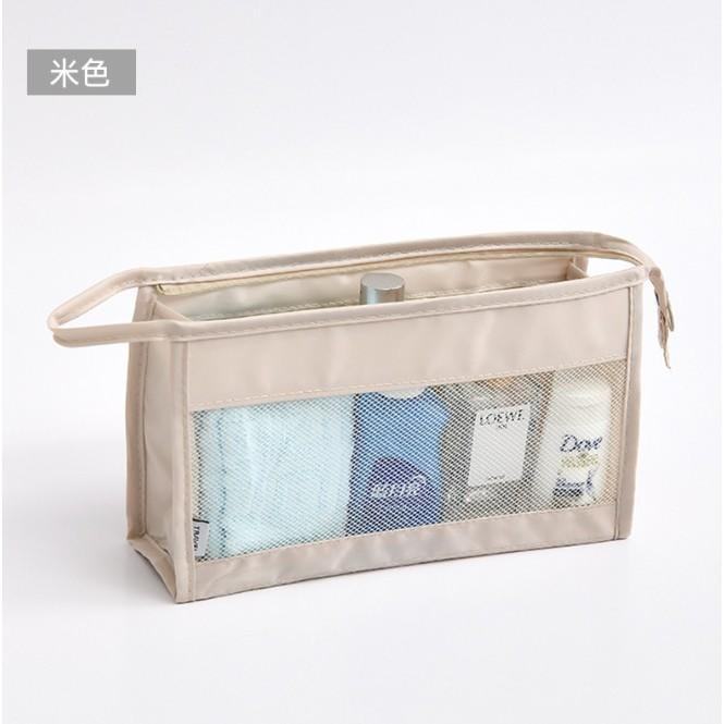 透氣網格盥洗包 網格化妝包 洗漱包 刷具收納包 過夜包  網格收納袋 網眼收納包 旅行收納袋-細節圖6
