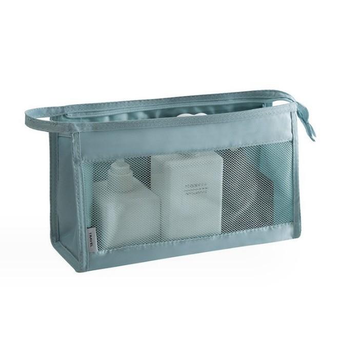 透氣網格盥洗包 網格化妝包 洗漱包 刷具收納包 過夜包  網格收納袋 網眼收納包 旅行收納袋-細節圖7