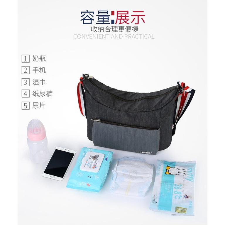 可斜背可肩背輕量款媽媽包 托特包 推車掛包 空氣包 待產包 大容量尼龍包-細節圖5