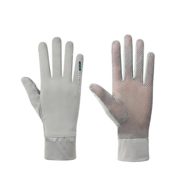 冰絲防曬手套  涼感手套 騎車手套 自行車手套 觸控手套  透氣手套-細節圖3