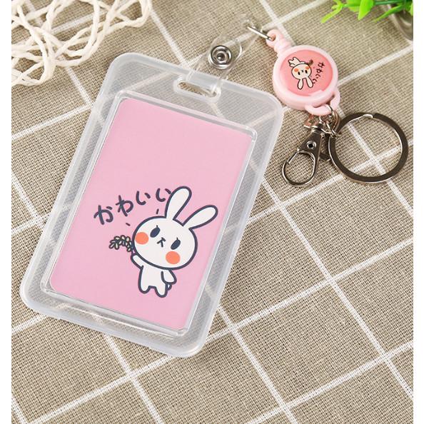 透明卡伸縮扣  悠遊卡票卡伸縮扣 鑰匙扣 門禁卡伸縮扣 證件伸縮扣 證件套 透明卡套-細節圖4