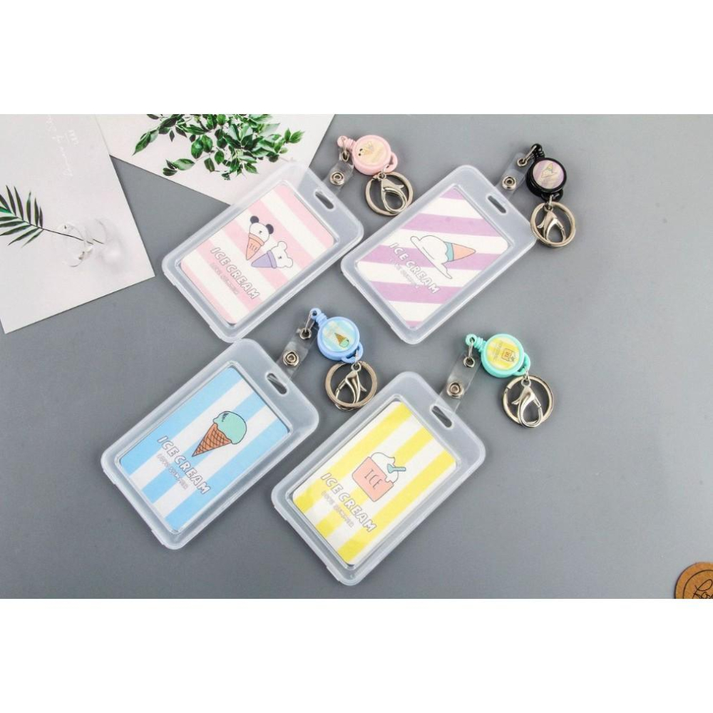 透明卡伸縮扣  悠遊卡票卡伸縮扣 鑰匙扣 門禁卡伸縮扣 證件伸縮扣 證件套 透明卡套-細節圖6