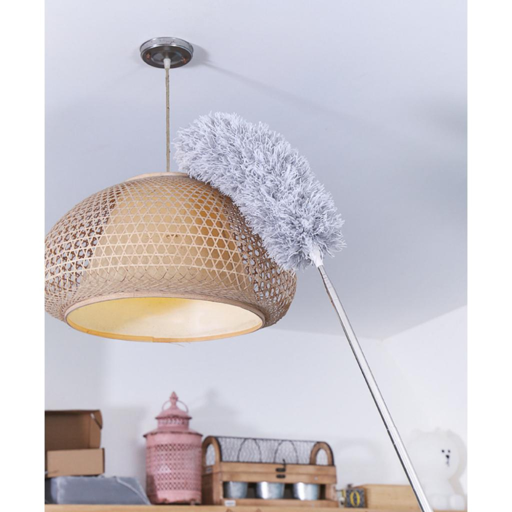 伸縮除塵撢 灰塵撢可任意彎曲 灰塵刷  除塵撢  家用可伸縮除塵撣 大掃除雞毛撣子-細節圖6