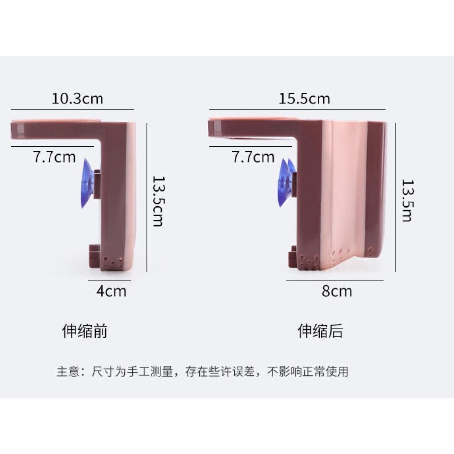 吸盤掛式摺疊瀝水籃 伸縮瀝水籃 吸盤式廚餘桶  瀝水桶-細節圖3
