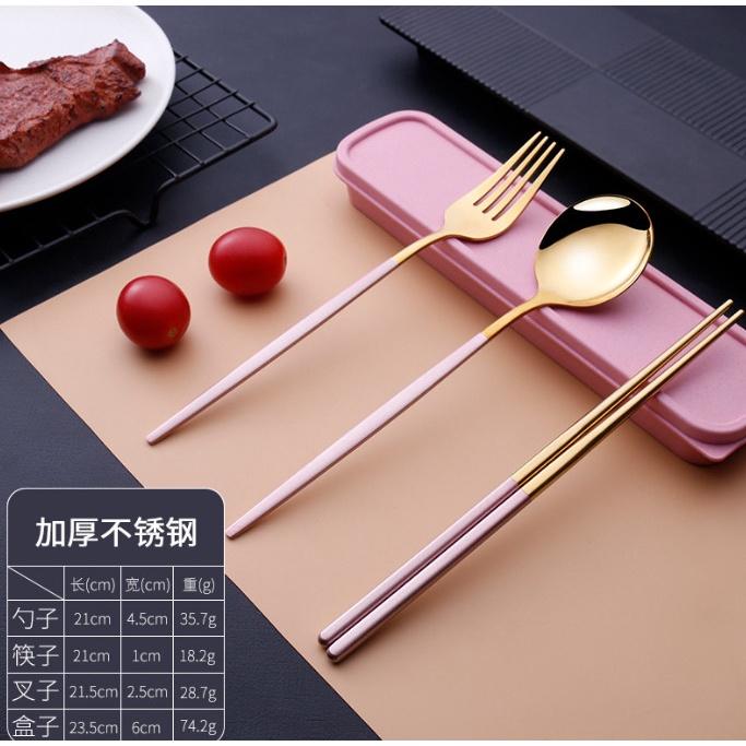 葡萄牙便攜餐具組 不銹鋼餐具組 三件套 環保餐具組 攜帶式餐具 露營餐具-細節圖6