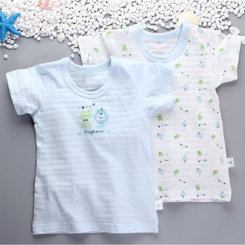 竹節棉短袖上衣 兒童印花短袖 內衣 短袖睡衣-細節圖8