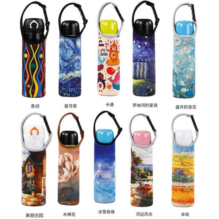 卡扣式手提杯套  420ml 通用保溫杯套 保溫瓶 保護套 水壺套 可加購背帶-細節圖5