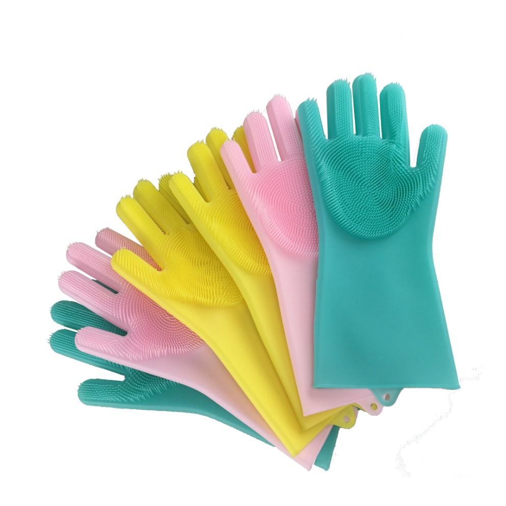 洗碗手套 魔術手套 清潔手套 矽膠手套刷 2in1魔術手套 隔熱手套-細節圖5