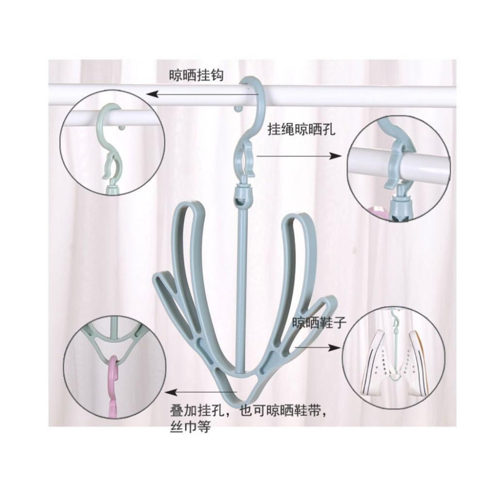 鞋子掛勾/北歐風雙勾曬鞋架/陽台晾鞋架-細節圖2