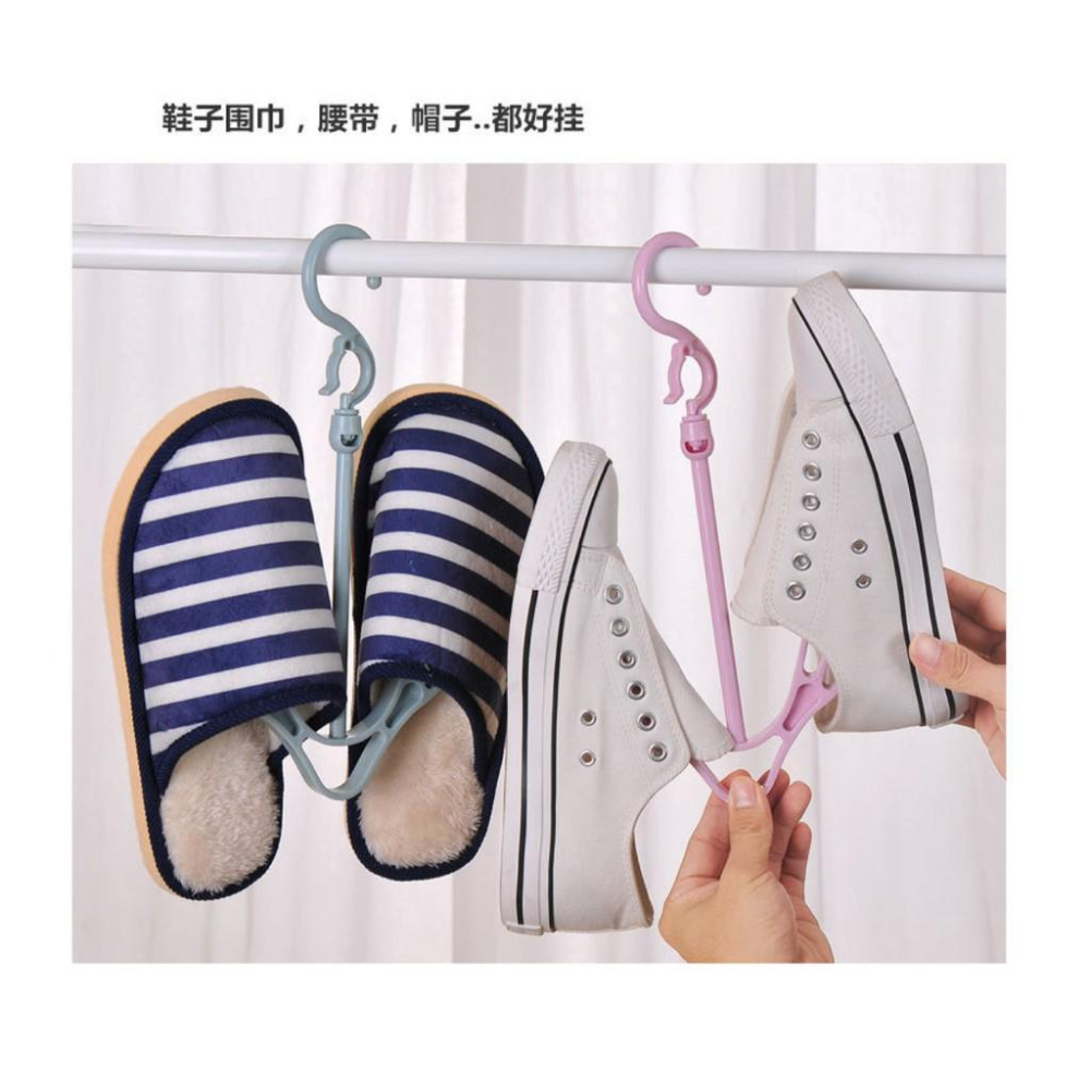鞋子掛勾/北歐風雙勾曬鞋架/陽台晾鞋架-細節圖3