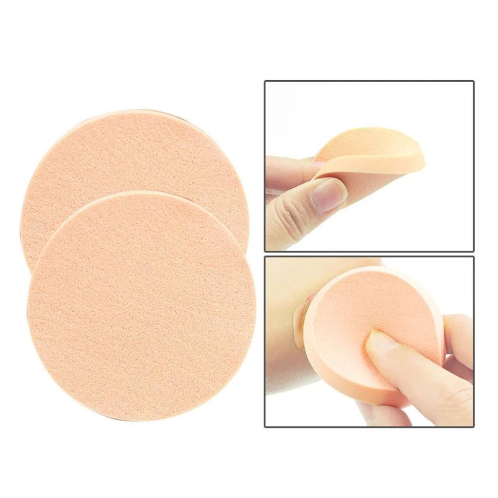 乳膠粉撲(乾濕兩用)  美容師考試必備 蜜粉粉撲 乳膠海綿 粉底液海綿 圓形 方形化妝海綿-細節圖3