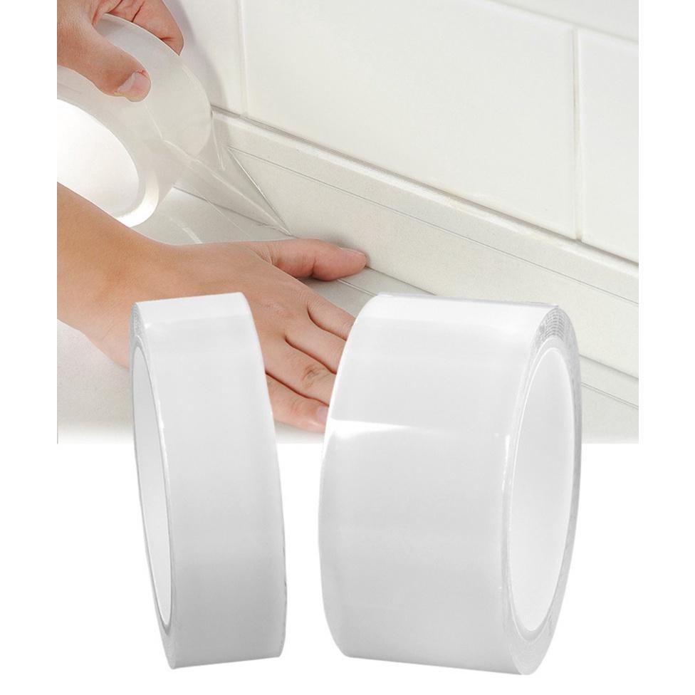 透明防霉膠帶 廚房浴室防水防霉膠帶 透明防水縫隙貼 牆角貼 壓克力膠帶-細節圖5