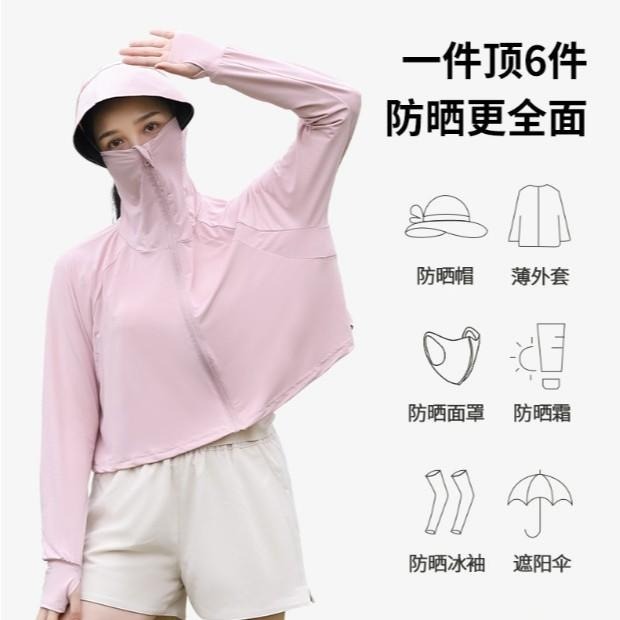 冰絲防曬外套 升級款黑膠大帽檐 防曬衣 涼感防曬外套 抗UV 大帽檐薄外套-細節圖3
