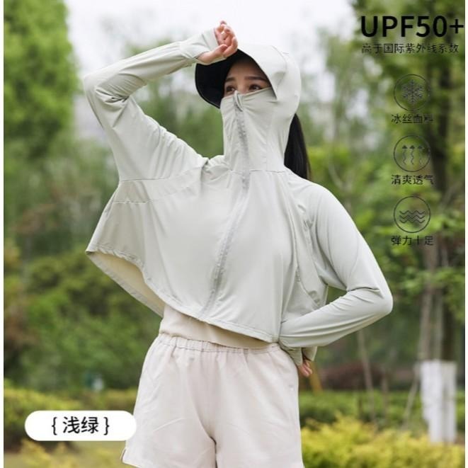 冰絲防曬外套 升級款黑膠大帽檐 防曬衣 涼感防曬外套 抗UV 大帽檐薄外套-細節圖7