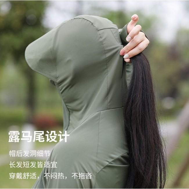冰絲防曬外套 升級款黑膠大帽檐 防曬衣 涼感防曬外套 抗UV 大帽檐薄外套-細節圖2