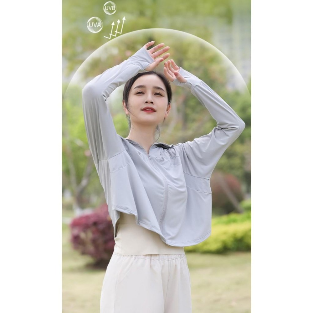 冰絲防曬外套 升級款黑膠大帽檐 防曬衣 涼感防曬外套 抗UV 大帽檐薄外套-細節圖5