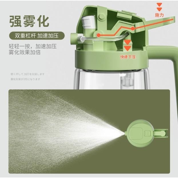 兩用噴油壺 二合一噴油瓶 氣炸鍋噴油瓶 自動開合油壺 氣壓噴油壺-細節圖2