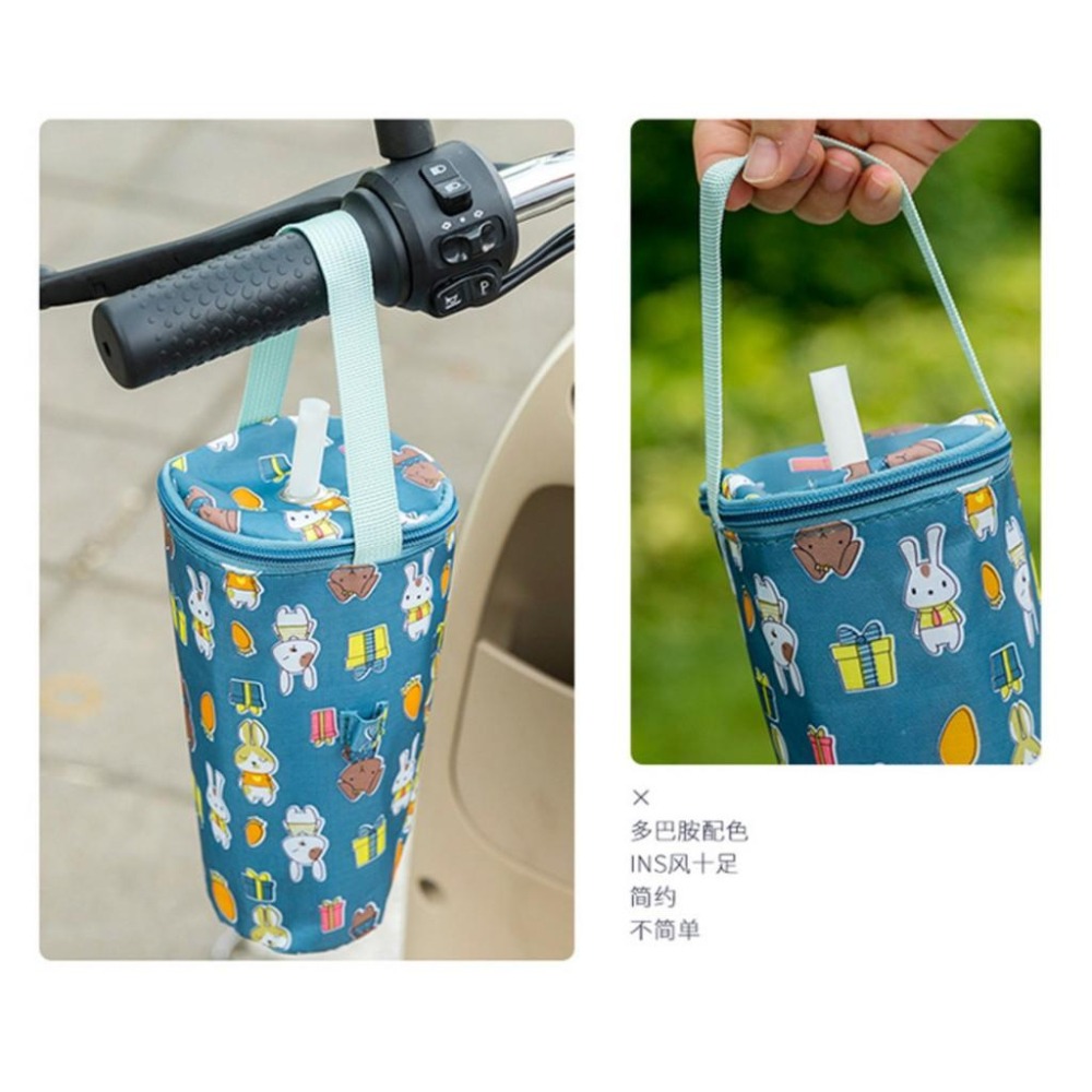保冰保溫吸管杯套 吸管杯套 環保杯袋 加厚杯套 冰霸杯手提袋 飲料袋  手搖杯袋-細節圖7