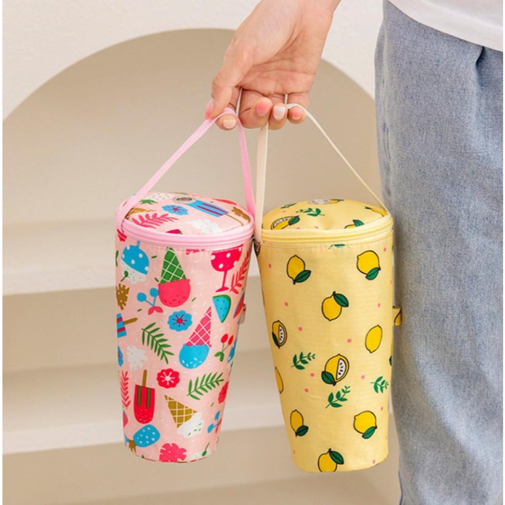 保冰保溫吸管杯套 吸管杯套 環保杯袋 加厚杯套 冰霸杯手提袋 飲料袋  手搖杯袋-細節圖8