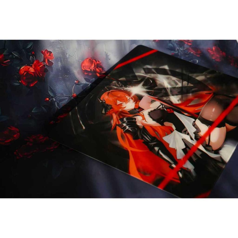 葓 知名大廠畫師設計 玻璃滑鼠墊-細節圖2