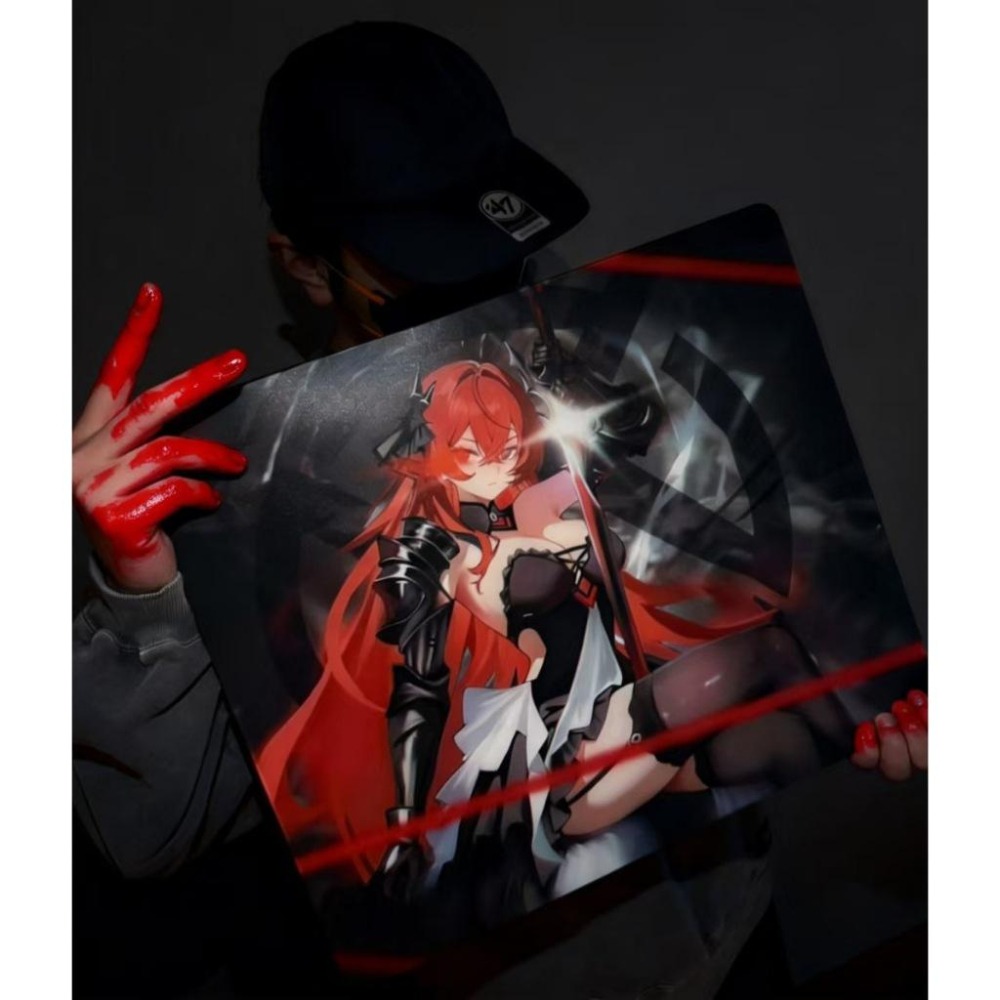 葓 知名大廠畫師設計 玻璃滑鼠墊-細節圖4