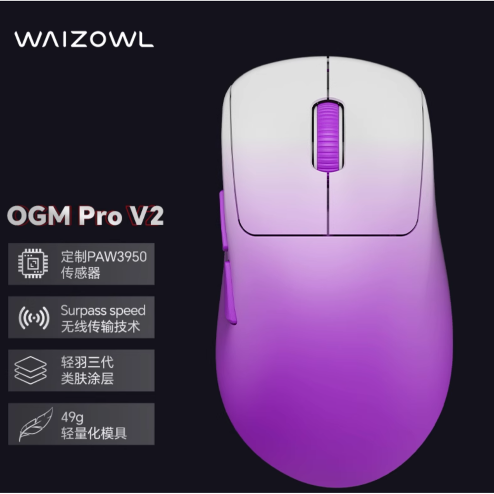 WAIZOWL OGM PRO V2 滑鼠-規格圖2