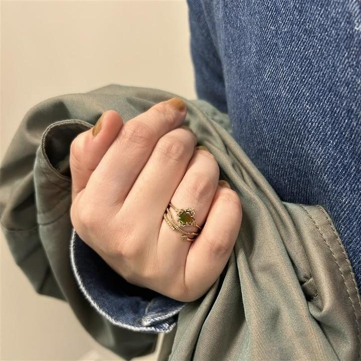 CEDONY | 夢幻糖果斑彩石 完美的鏤空花朵托形 像盲盒一樣的驚喜 日本專櫃同款 | 吊墜 項鍊 戒指 斑彩石-細節圖4
