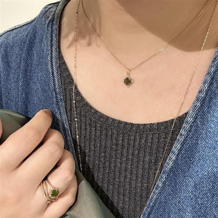 CEDONY | 夢幻糖果斑彩石 完美的鏤空花朵托形 像盲盒一樣的驚喜 日本專櫃同款 | 吊墜 項鍊 戒指 斑彩石-細節圖5