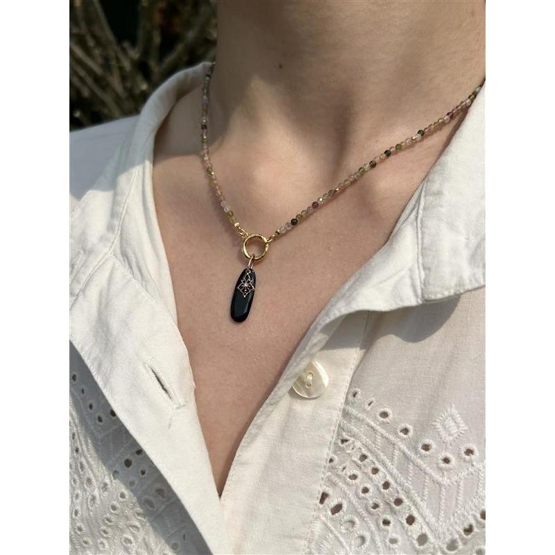 CEDONY | 驚豔全場 獨特設計 雙層式天然寶石吊墜 七款吊墜提供選擇 日系輕奢彩寶 | 項鍊 吊墜-細節圖8