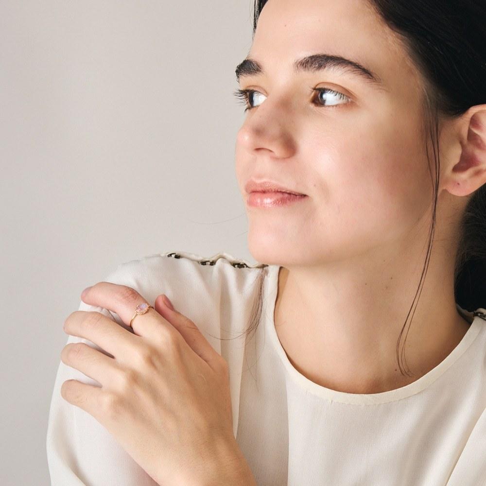 CEDONY | 天然橙月光石雙面雕花吊墜 一款多種戴法 日本專櫃同款 | 項鍊 吊墜 戒指 耳墜 橙月光石 草莓晶-細節圖8