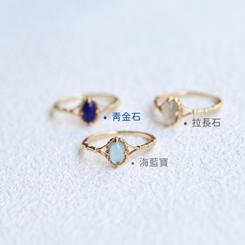 CEDONY | 春夏清新的藍海 簡單樸實的彩寶戒指 光滑蛋面 適合疊戴使用 多款可選 | 戒指 尾戒-細節圖2