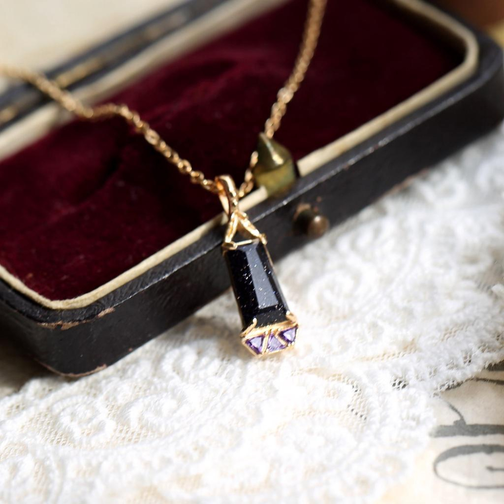 CEDONY | 冬季限定款 冰霜森林 紫金石 菱形梯形幾何系列 日本專櫃同款 | 項鍊 吊墜 耳釘 戒指 藍砂石-細節圖8