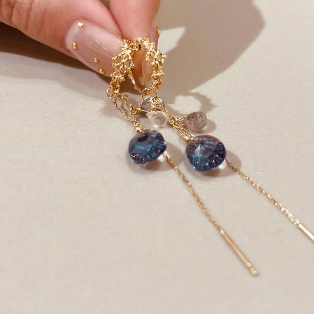 CEDONY | 日系典雅新品 向日葵🌻「綠松石的奇蹟」 首飾套組 多款可選 | 項鍊 戒指 耳釘 耳夾 耳線 耳墜-細節圖4