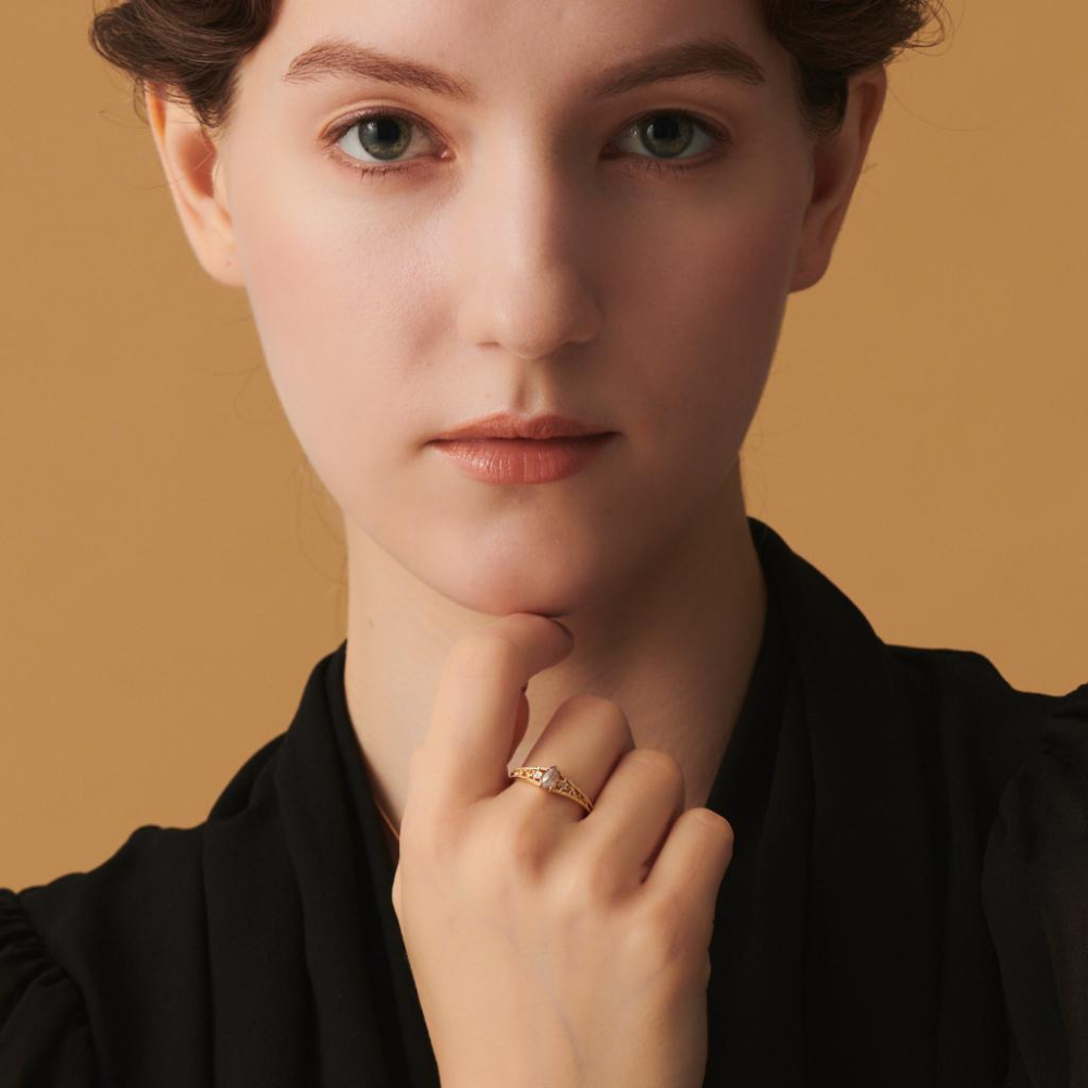 CEDONY | 春季限量新品 華麗雕花天然黃水晶首飾 多款可選 日本品牌同款 | 項鍊 戒指 耳釘 耳夾-細節圖6