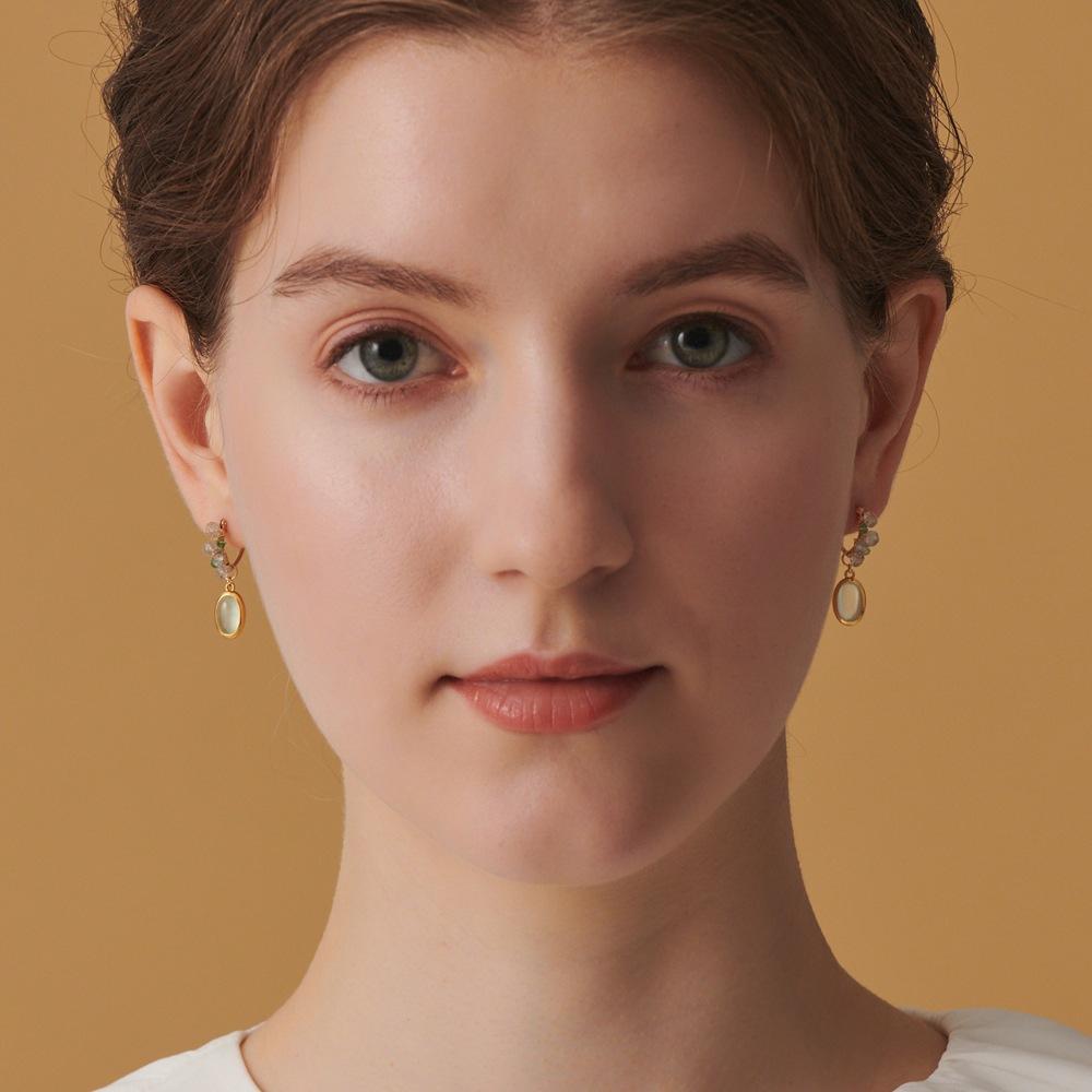 CEDONY | 夏季清新手作單品 淺綠色系寶石首飾大集合 羅馬琉璃 日牌同款 | 項鍊 手鍊 戒指 耳墜 羅馬玻璃-細節圖8