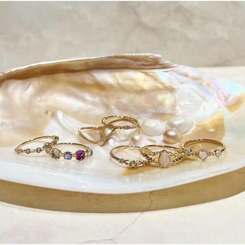 CEDONY | 日系輕奢首飾 非洲進口天然蛋白石 日牌同款 | 吊墜 項鍊 戒指 耳釘 耳夾 歐泊 澳寶-細節圖2