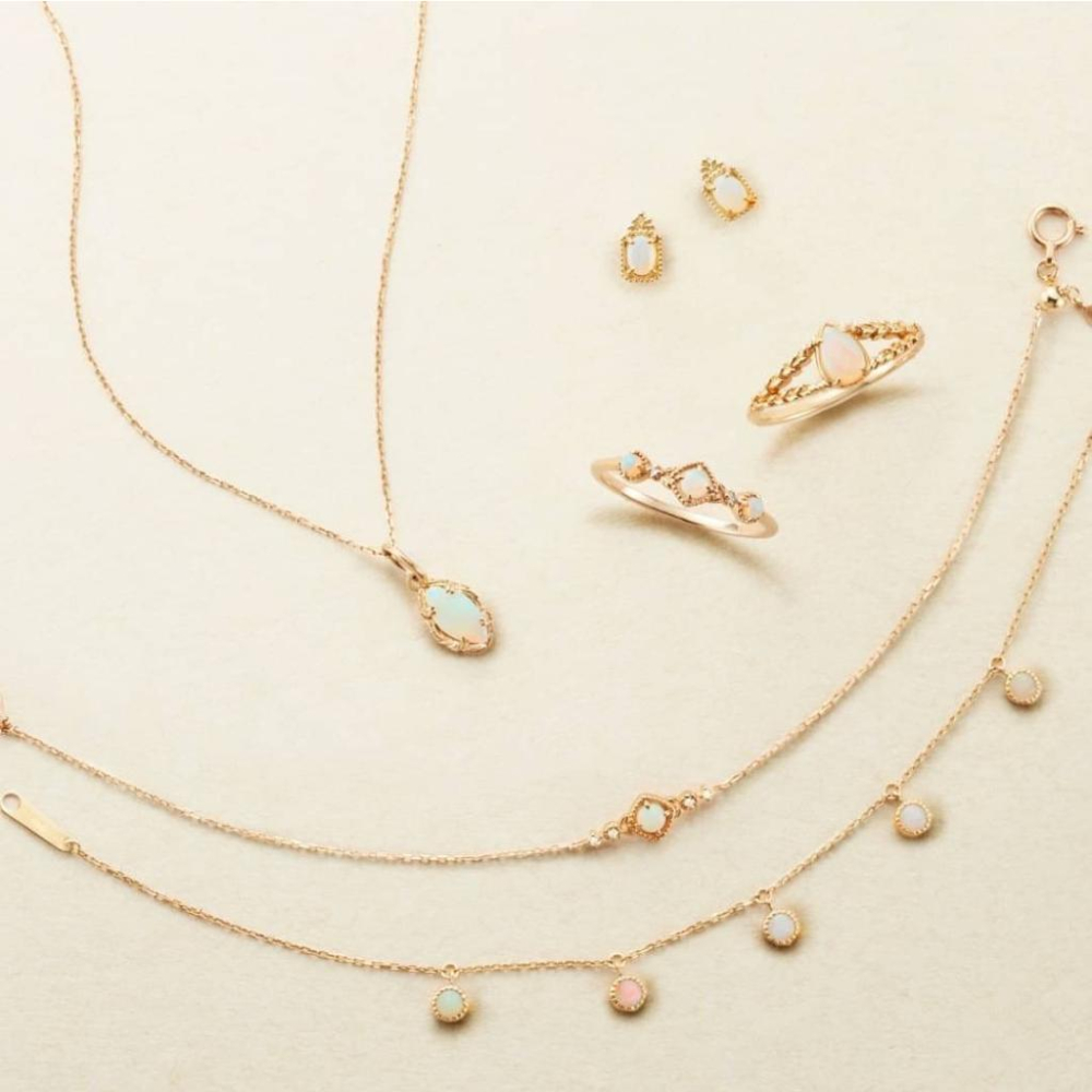 CEDONY | 日系輕奢首飾 非洲進口天然蛋白石 日牌同款 | 吊墜 項鍊 戒指 耳釘 耳夾 歐泊 澳寶-細節圖3