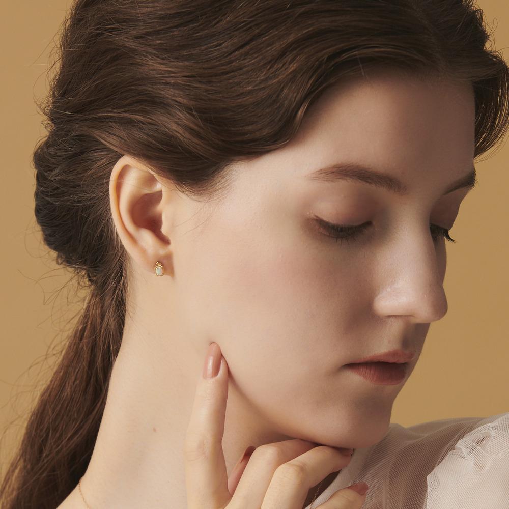 CEDONY | 日系輕奢首飾 非洲進口天然蛋白石 日牌同款 | 吊墜 項鍊 戒指 耳釘 耳夾 歐泊 澳寶-細節圖9