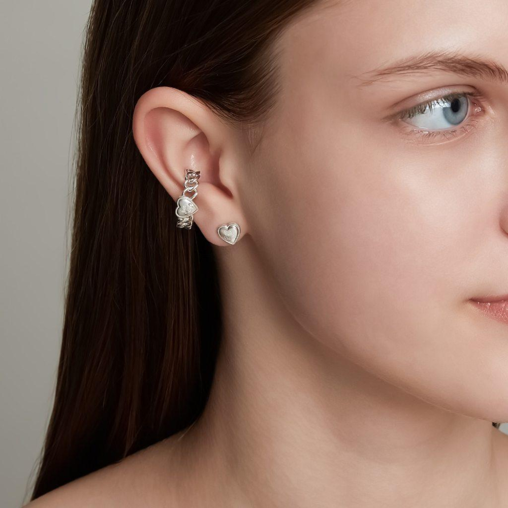 CEDONY |「Bon Chance」帶來好運的戒指 愛心 金銀兩款可選 日系同款 | 戒指 耳釘 耳夾-細節圖9