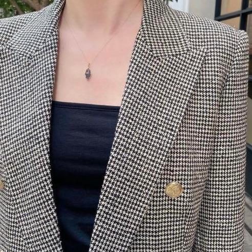 CEDONY | 日系珠寶 絕版品再現 天然拉長石首飾套組 雪花裝飾 日牌同款 | 項鍊 戒指-細節圖6