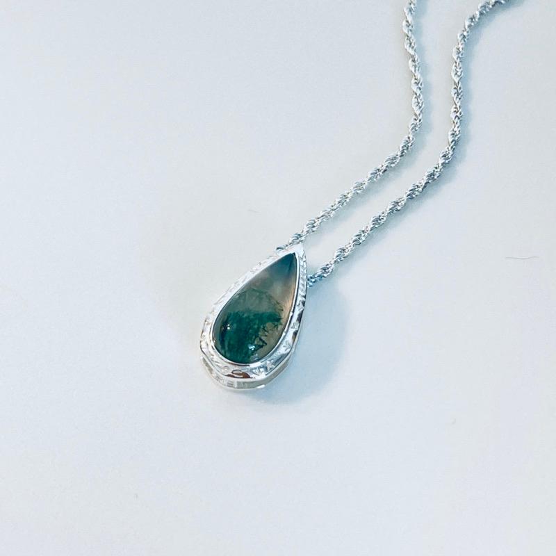 CEDONY | 中性首飾單品 穿越光影的時光軌跡 天然海藻瑪瑙 日系品牌同款 | 項鍊 戒指 耳釘 耳墜-細節圖2