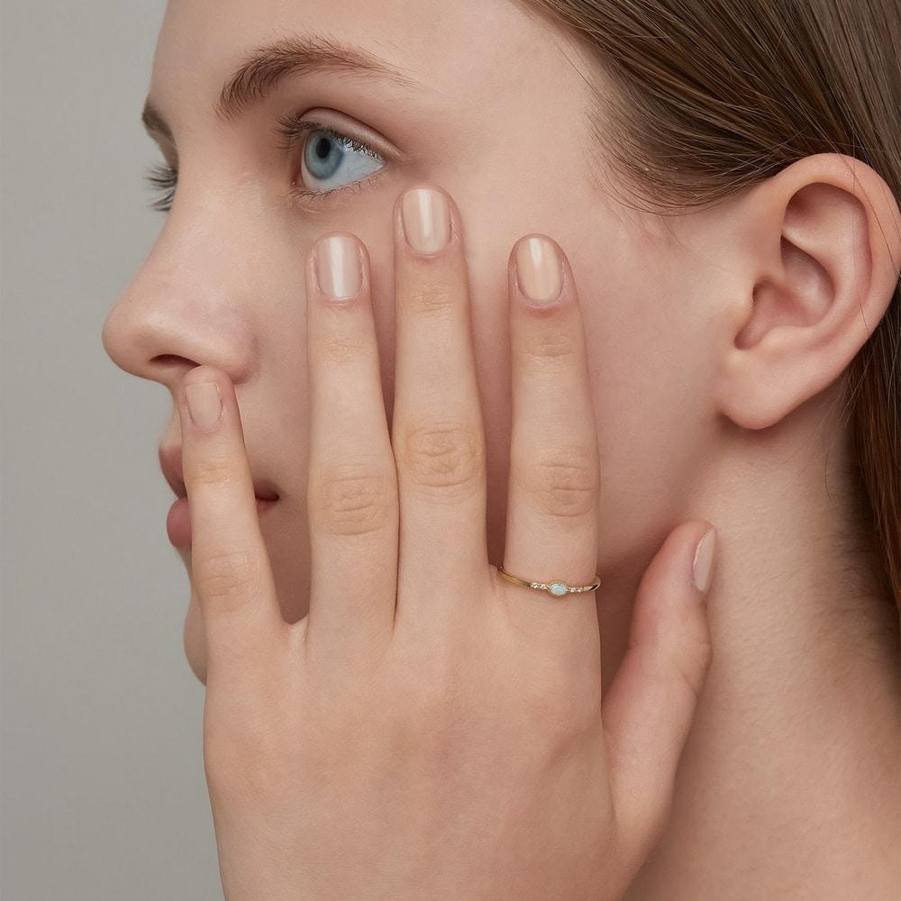 CEDONY | 夢幻多變的遊彩 天然蛋白石 首飾套組 多款可選 日本專櫃設計 | 項鍊 耳釘 耳夾 戒指-細節圖9