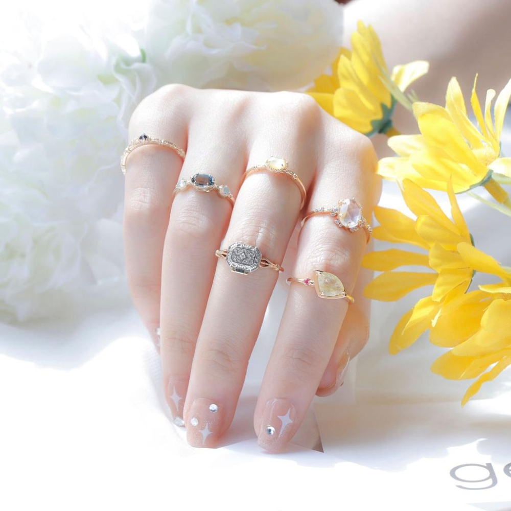 CEDONY | 英式古董首飾 「Dears情感珠寶」系列 雙戒疊戴戒指 日本專櫃同款 | 戒指-細節圖9