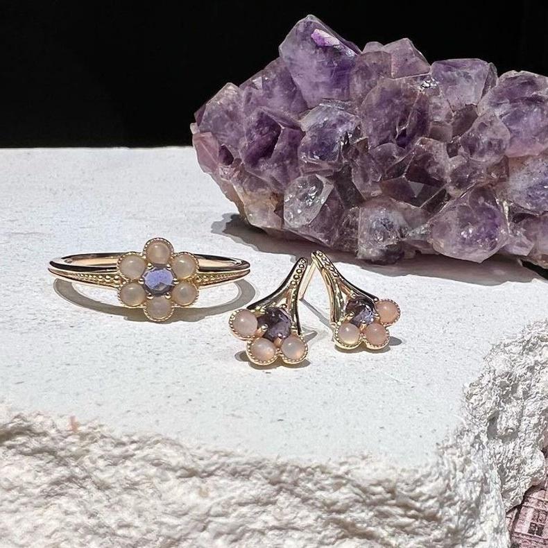 CEDONY | 限量發售隱藏款 天然托帕石與貝殼珍珠圍邊 絕美菱形設計 日本專櫃同款 | 鍊墜 吊墜 戒指 耳釘-細節圖5