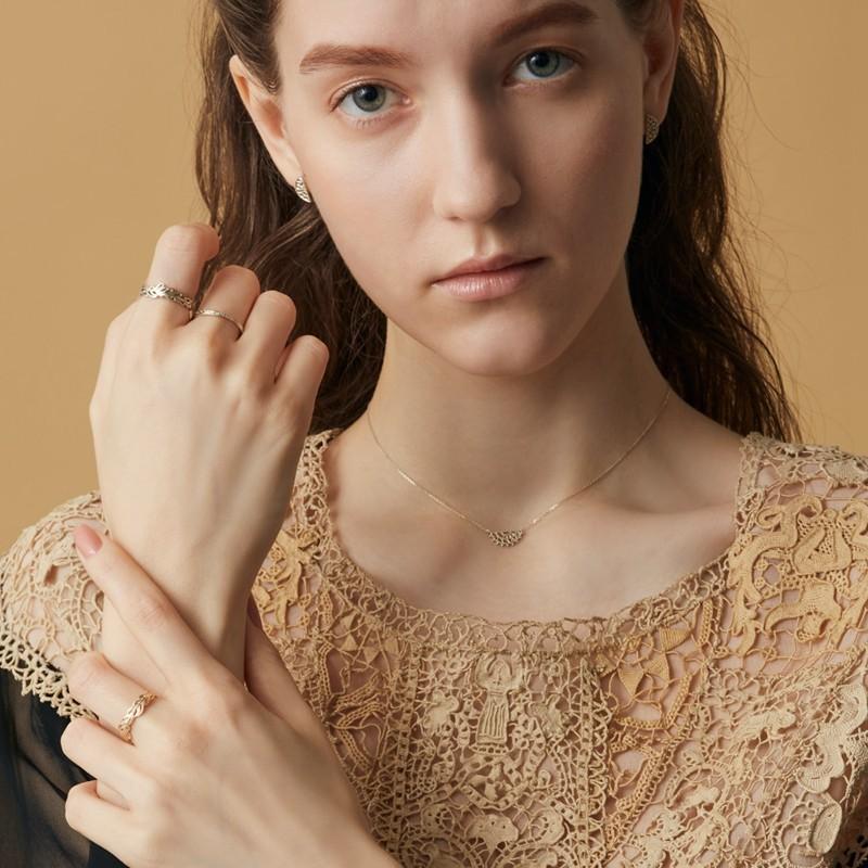 CEDONY | 絕版品再現 中世紀風格 特殊又復古的鏤空花紋 通體S925純銀首飾 日本專櫃同款 | 項鍊 耳釘 戒指-細節圖7