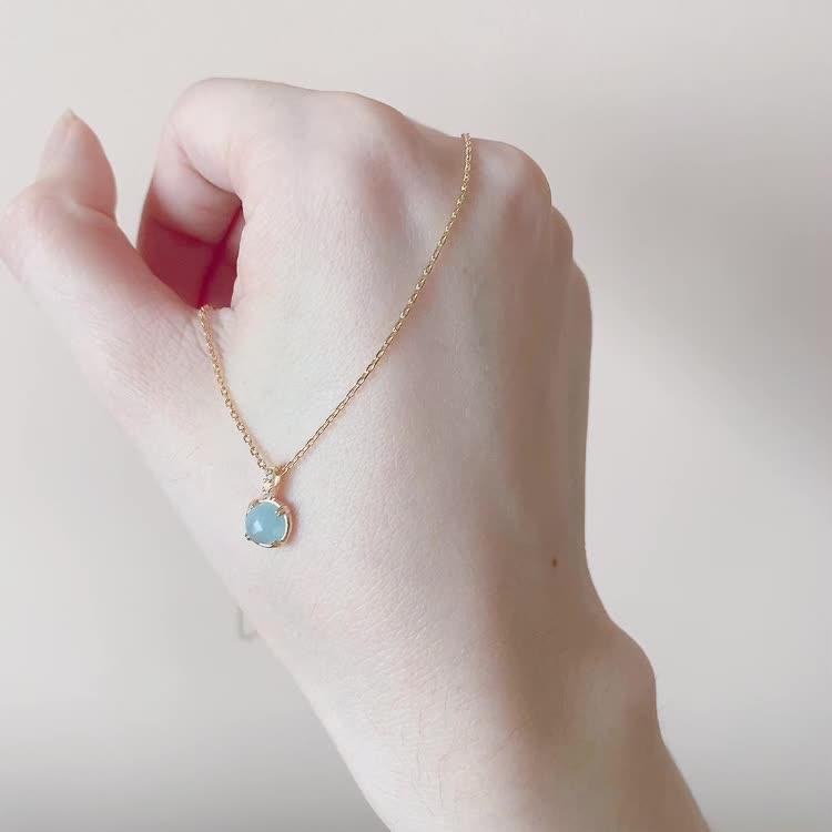 CEDONY | 恬靜日系風格 天然海藍寶系列 日本專櫃同款 | 項鍊 戒指-細節圖2