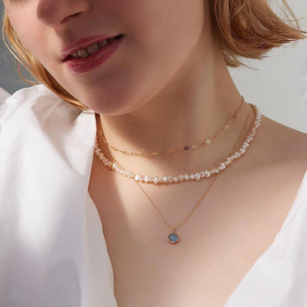 CEDONY | 恬靜日系風格 天然海藍寶系列 日本專櫃同款 | 項鍊 戒指-細節圖4