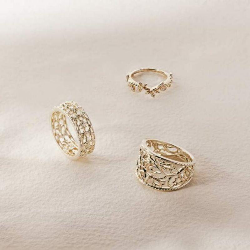 CEDONY | 春季最受歡迎 鬱金香藤蔓雕花系列 純銀首飾單品 日系專櫃同款 | 項鍊 戒指 耳圈 耳環-細節圖3